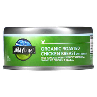 Wild Planet, Organic Roasted Chicken Breast with Rib Meat, 5 oz (142 g)