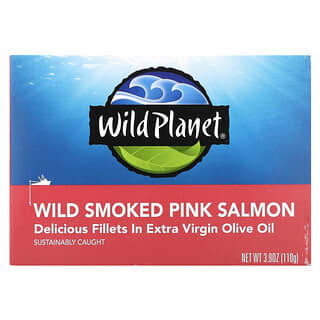وايلد بلانيت‏, السلمون الوردي المدخن ، 3.9 أونصة (110 جم)