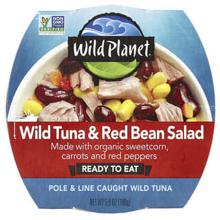 Wild Planet, Salade de haricots rouges et thon sauvage, 160 g