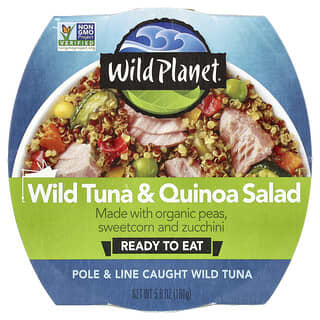 Wild Planet, Wild Thuna & Quinoa Salad, Wilder-Thunfisch-Quinoa-Salat, 160 g (5,6 oz.)