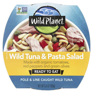 Wild Planet, Insalata di pasta con tonno selvatico biologico, 160 g