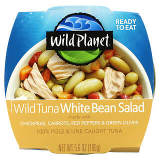 Wild Planet, Wilder Thunfisch-Weißer-Bohnen-Salat, 160 g (5,6 oz.)