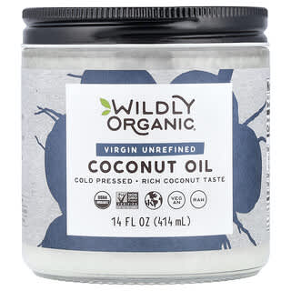 Wildly Organic, Olio di cocco vergine non raffinato, 414 ml