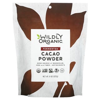 Wildly Organic, مسحوق الكاكاو المخمر، 8 أونصة (227 جم)