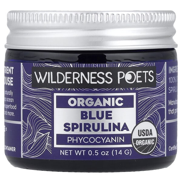 Organic Blue Spirulina Phycocyanin, 0.5 oz (14 g)