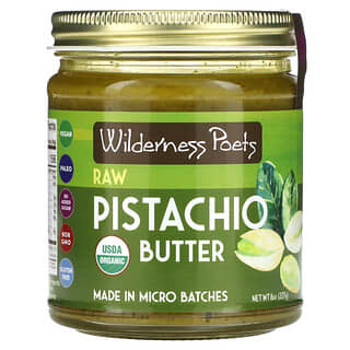 Wilderness Poets LLC, Organic Raw Pistachio Butter, 8 oz (227 g)