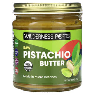 Wilderness Poets, Organiczne surowe masło pistacjowe, 227 g