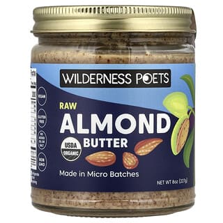 Wilderness Poets, Organic Raw Almond Butter, 227 g (8 oz)