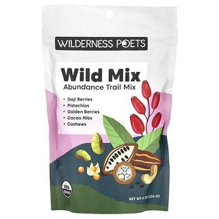 Wilderness Poets, Wild Mix, Mélange de fruits secs et séchés, 226 g