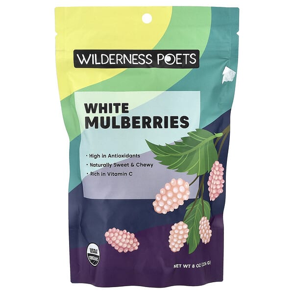 Wilderness Poets White Mulberries, 8 oz (226 g)