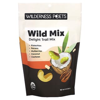 Wilderness Poets, Mezcla silvestre orgánica, Delight Trail Mix 226 g (8 oz)