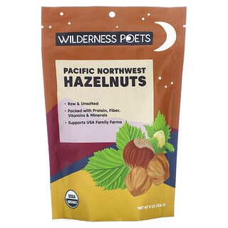Wilderness Poets, Organic Pacific Northwest Hazelnuts, Bio-Haselnüsse, ungesalzen, 226 g (8 oz.)