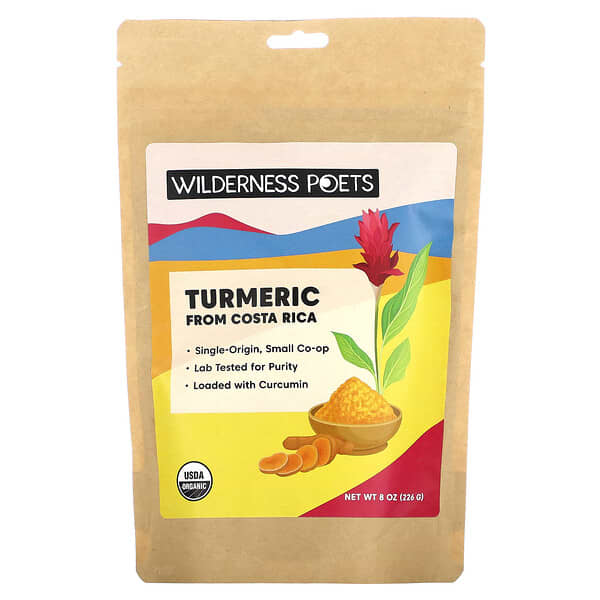 Wilderness Poets‏, Turmeric From Costa Rica, 8 oz (226 g)