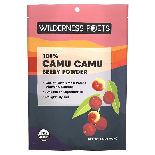 Wilderness Poets‏, Organic Camu Camu Berry Powder, 3.5 oz (99 g)