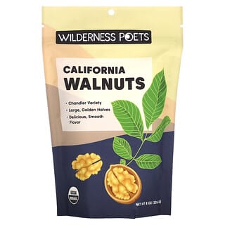 Wilderness Poets, Bio-Walnüsse aus Kalifornien, 226 g (8 oz.)