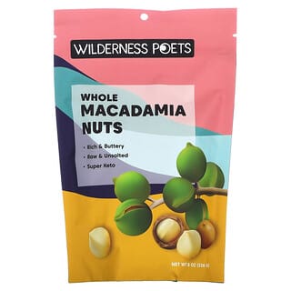 Wilderness Poets, Nueces de macadamia enteras`` 226 g (8 oz)