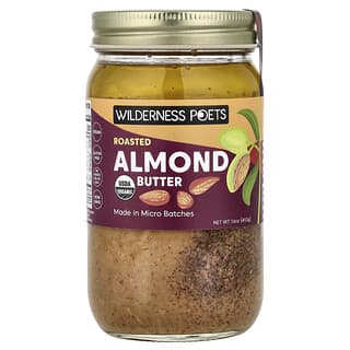 Wilderness Poets, Mantequilla de almendras tostadas, 453 g (16 oz)