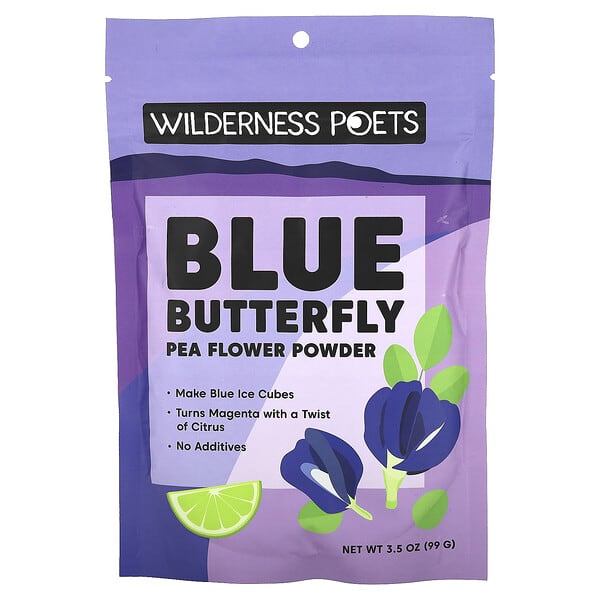 Wilderness Poets, Blue Butterfly Pea Flower Powder, 3.5 oz (99 g)