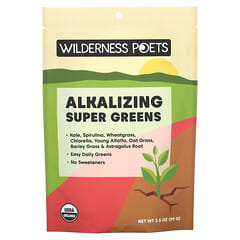 Wilderness Poets, Organic Alkalizing Super Greens, 3.5 oz (99 g)