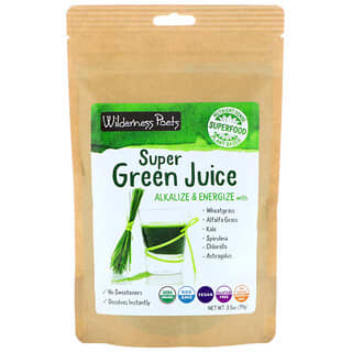 Wilderness Poets, 超級綠色果汁粉，3.5 盎司（99 克）