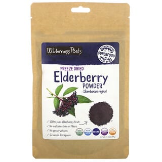Wilderness Poets, Freeze Dried Elderberry Powder, Holunderfruchtpulver gefriergetrocknet, 99 g (3,5 oz.)