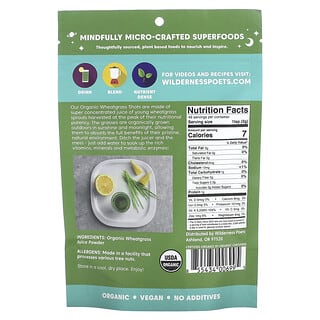 Wilderness Poets, Organic Wheatgrass Shots, 3.5 oz (99 g)
