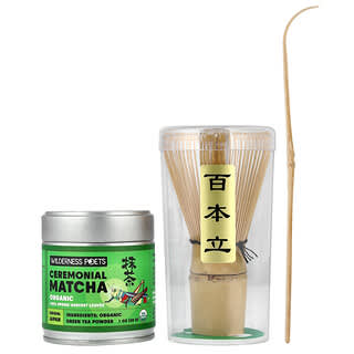 Wilderness Poets LLC（ワイルダーネスポエット）, 茶道用オーガニック抹茶、3点セット