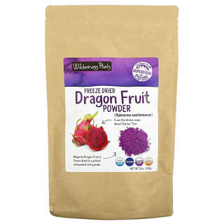 Wilderness Poets, Freeze Dried Dragon Fruit Powder, Pink Pitaya, 12 oz (340 g)