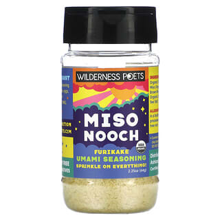 Wilderness Poets, Miso Nooch, Levadura nutricional de miso orgánico, Condimento furikake umami, 64 g (2,25 oz)