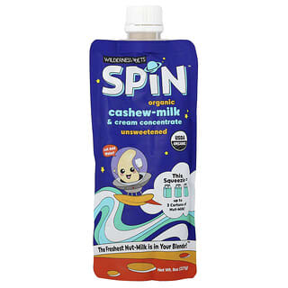 Wilderness Poets, Spin™, Organic Cashew-Milk & Cream Concentrate, Unsweetened, 8 oz (227 g)