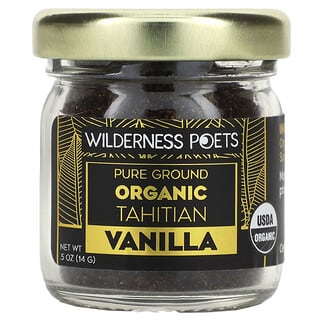 Wilderness Poets, Vainilla de Tahití orgánica`` 14 g (0,5 oz)