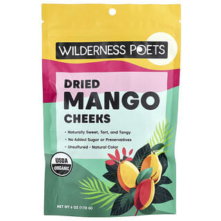 Wilderness Poets, Dried Mango Cheeks, 6 oz (170 g)