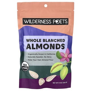 Wilderness Poets, Цели бланширани бадеми, 226 g (8 oz)