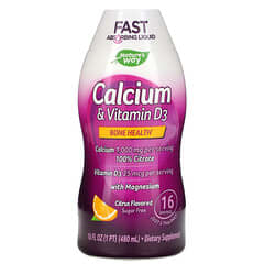 Nature's Way, Calcium und Vitamin D3, Zitrus, 480 ml (16 fl. oz.)