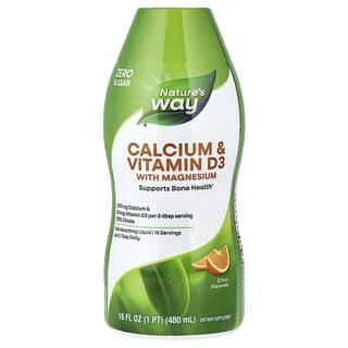 Nature's Way, Calcium & Vitamin D3 with Magnesium, Citrus, 16 fl oz (480 ml)