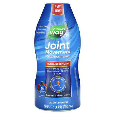 Nature's Way, Glucosamine for Joint Movement, Extra Strength, Berry Flavor, 16 fl oz (480 ml)