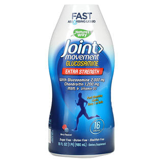 Nature's Way, Joint Movement Glucosamine, Extrapuissante, Arôme fruits rouges, 480 ml
