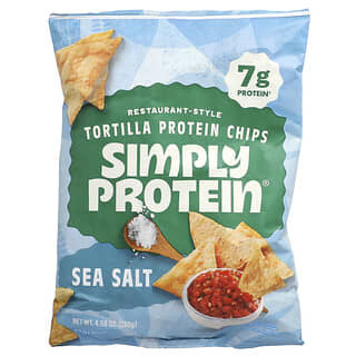 Simply Protein, Restaurant-Style Tortilla Protein Chips, Sea Salt, 4.58 oz (130 g)