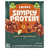 Simply Protein, Barritas crujientes, Mantequilla de maní y chocolate, 8 barritas, 40 g (1,41 oz) cada una