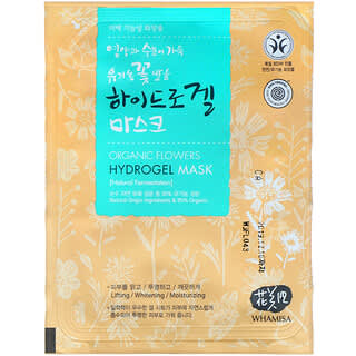 Whamisa, Organic Flowers, Hydrogel Mask, 1 Mask
