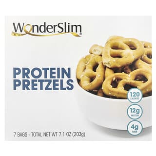 WonderSlim, 단백질 프레즐, 7봉지, 각 29g
