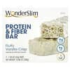 Protein & Fiber Bar, Fluffy Vanilla Crisp, 7 Bars, 1.55 oz (44 g) Each