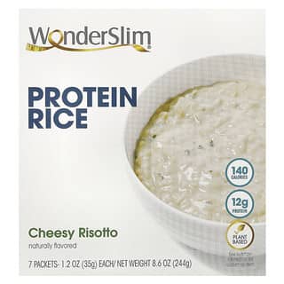 WonderSlim, протеиновый рис, ризотто с сыром, 7 пакетиков по 35 г (1,2 унции)