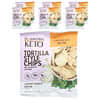 Keto Tortilla Style Chips, Creamy Ranch, 6 Bags, 1.13 oz (32 g) Each
