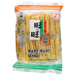 Want-Want, Senbei, Galletas de arroz, 92 g (3,25 oz)