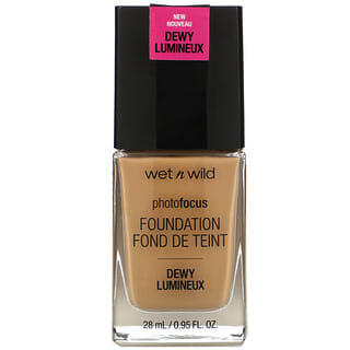 wet n wild, PhotoFocus Foundation, Dewy, Desert Beige, 0.95 fl oz (28 ml)