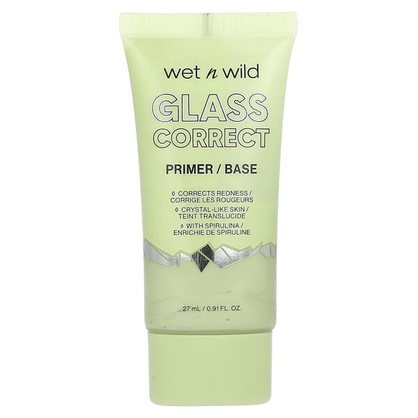 wet n wild, 글라스 코렉트 프라이머, 그린, 27ml(0.91fl oz)