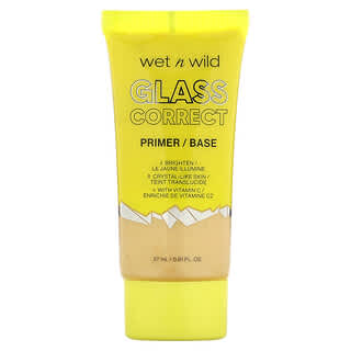 wet n wild, Glass Correct Primer, Amarelo, 27 ml (0,91 fl oz)