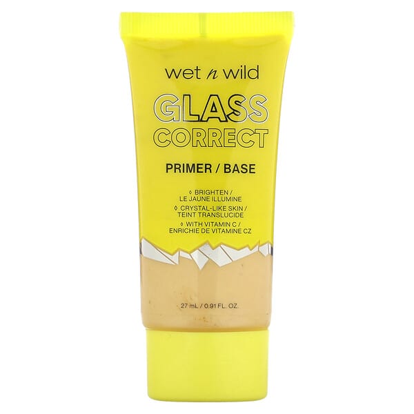wet n wild, 글라스 코렉트 프라이머, 옐로우, 27ml(0.91fl oz)