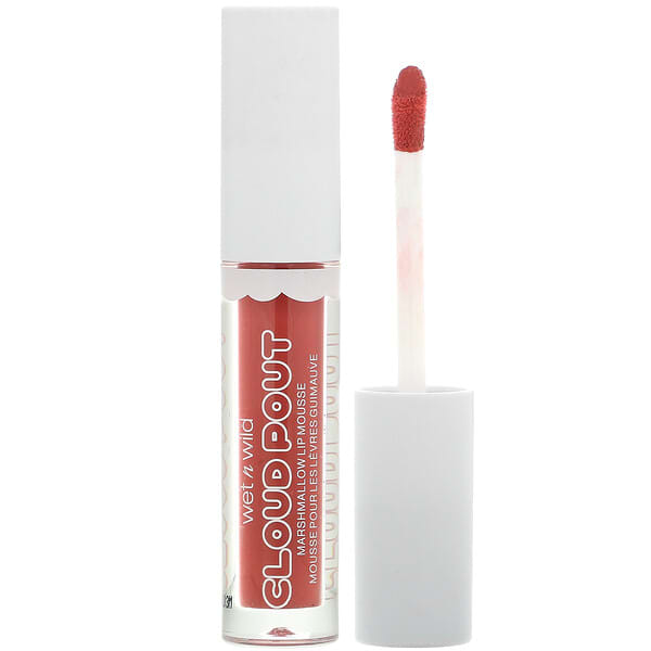 wet n wild, Cloud Pout, Marshmallow Lip Mousse, Marshmallow Madness, 0.10 fl oz (3 ml) (สินค้าเลิกจำหน่าย) 